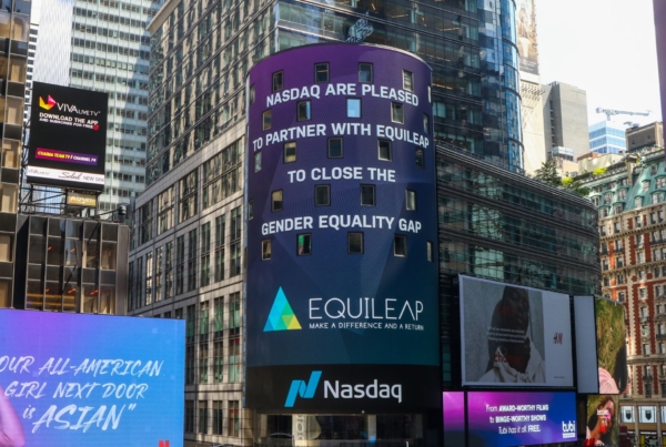 Equileap Nasdaq Times Square