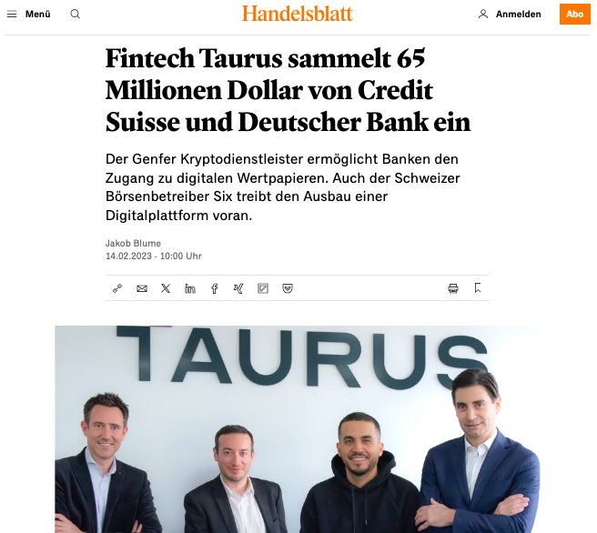 Press coverage Taurus Group