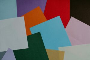 Different colored papers
